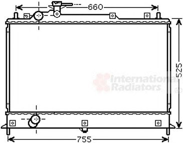 VAN WEZEL 27002255 -  Радиатор, охлаждение двигателя
